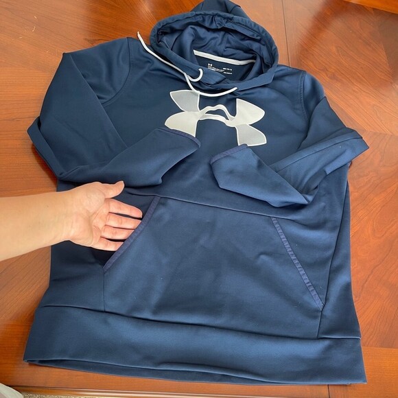 Under Armour Armour Fleece Big Logo Hoodie for Men. Size M. - Picture 6 of 7